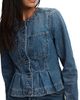 Veronica Beard Women's Zahara Denim Peplum Jacket - 3