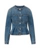 Veronica Beard Women's Zahara Denim Peplum Jacket - 7
