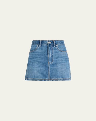 Veronica Beard Zora Denim Mini Skirt