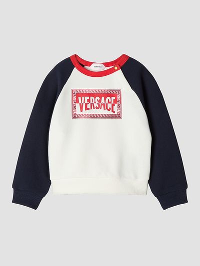 Versace Baby's & Little Kid's Logo Crewneck Sweatshirt