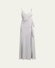 Versace Draped Satin Viscose Gown - 1