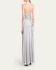 Versace Draped Satin Viscose Gown - 3