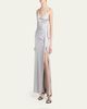 Versace Draped Satin Viscose Gown - 4