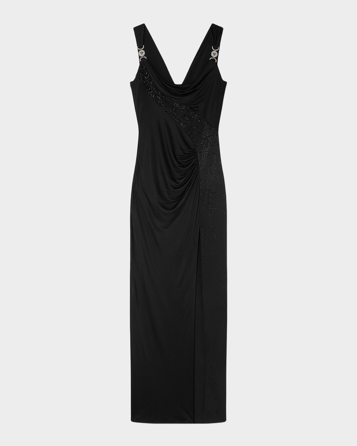 Versace Embellished Silk-Blend Gown