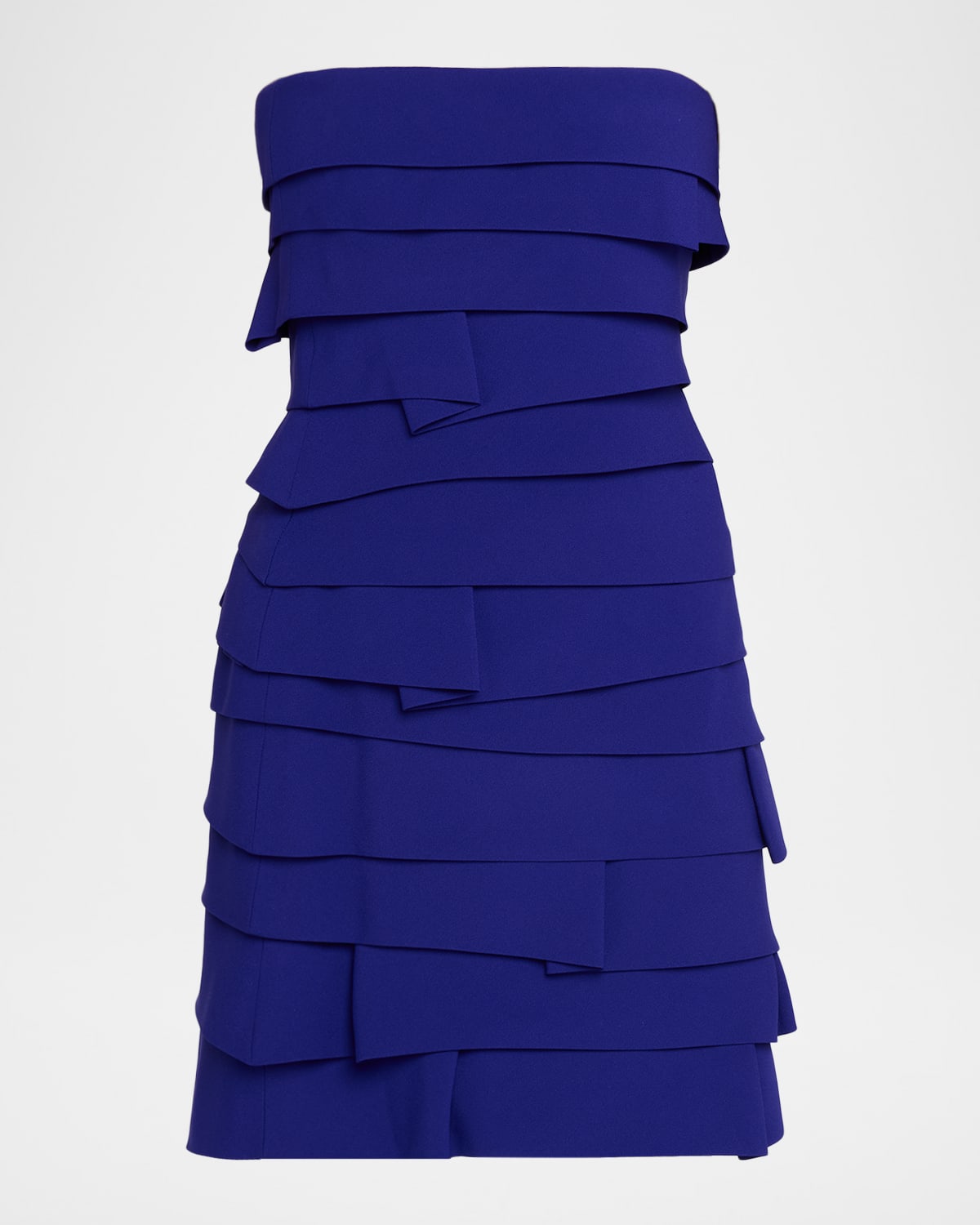 Versace Envers Satin Strapless Mini Dress