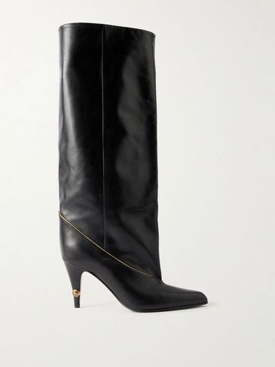 VERSACE Gianni 90 calf leather knee boots