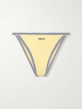 VERSACE Greca-printed bikini briefs