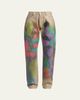 Versace Hand-Painted Straight-Leg Jeans - 1