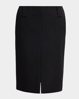 Versace Heavyweight Virgin Wool Pencil Skirt
