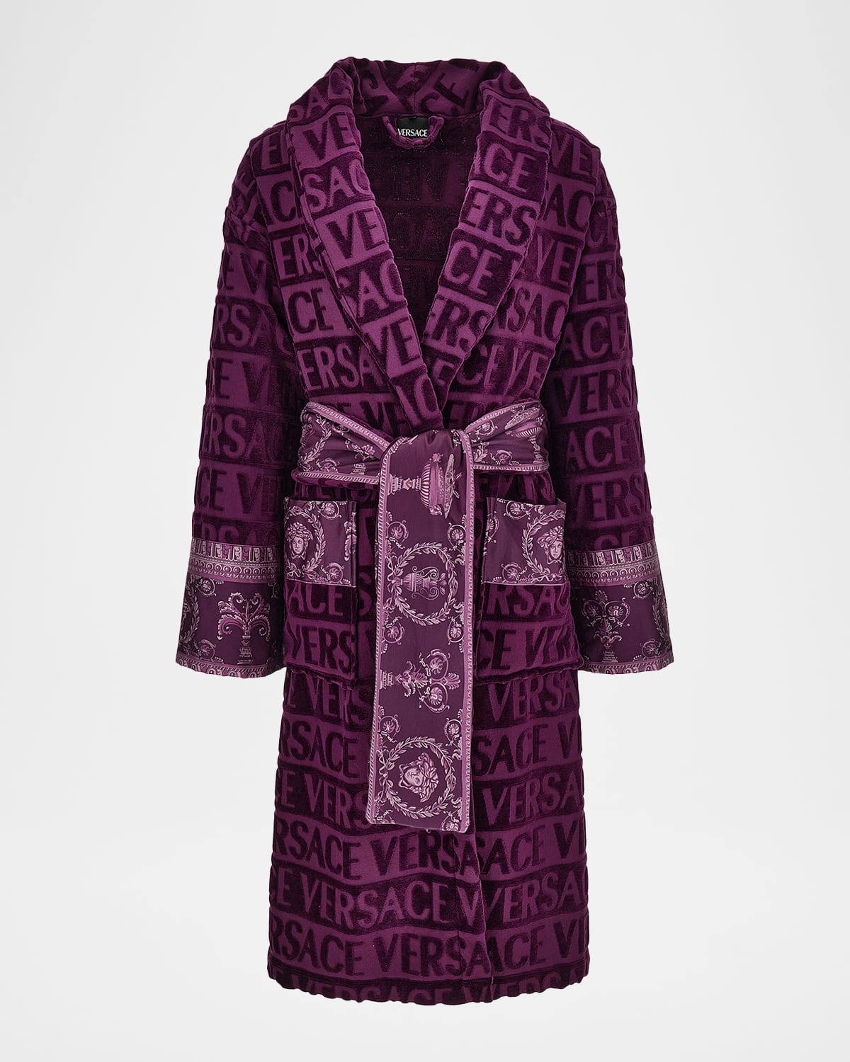 Versace I Heart Versace Logo Terry Bathrobe