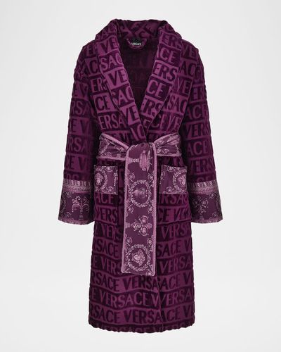 Versace I Heart Versace Logo Terry Bathrobe