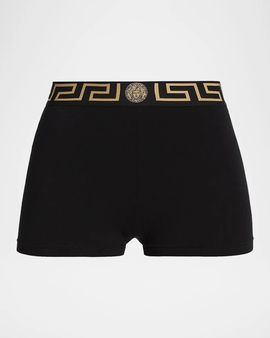 Versace Icon Elasticized Logo Shorts