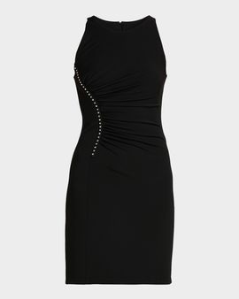 Versace Jeans Couture Studded Sleeveless Midi Dress