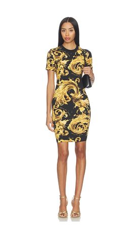 Versace Jeans Couture Versace Jeans Couture Baroque T-shirt Dress