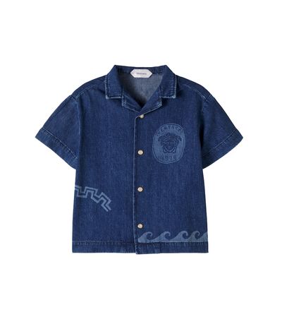 Versace Kids Versace Kids Medusa denim shirt