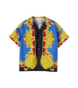 Versace Kids Versace Kids Printed cotton poplin shirt