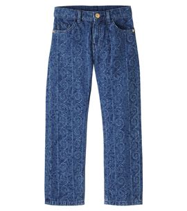Versace Kids Versace Kids Printed straight jeans