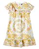 Versace Kids Versace Kids Underwater Barocco ruffled silk dress - 1