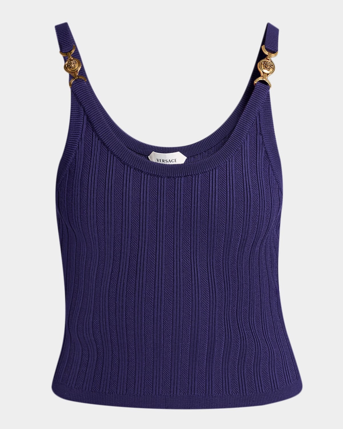 Versace Knit Mesh Crop Top