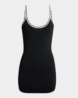 Versace Knit Open-Back Mini Dress