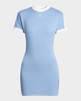 Versace La Vacanza Medusa Logo Stretch Cotton T-Shirt Dress