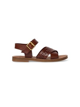 Versace Little Kid's & Kid's Leather Sandals