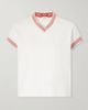 VERSACE Logo-jacquard cotton-blend jersey T-shirt - 1