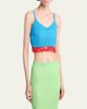 Versace Ribbed Lace Crop Top - 4