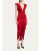 Versace Ruched Tulip-Hem Gown - 4