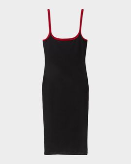 Versace Sleeveless Contrast-Trim Midi Dress