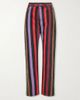 VERSACE Striped mid-rise straight-leg cotton jeans - 1