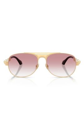 Versace Versace 60mm Pilot Sunglasses