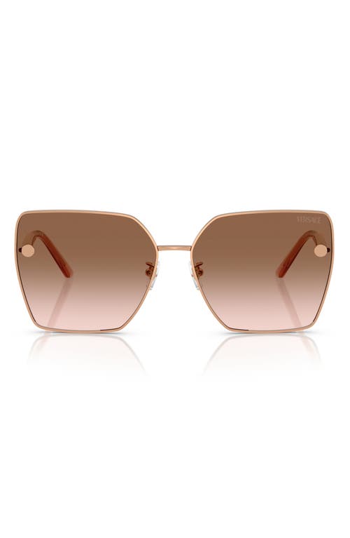 Versace Versace 63mm Oversize Gradient Square Sunglasses