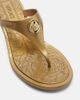Versace Versace Alia 55 metallic thong sandals - 5