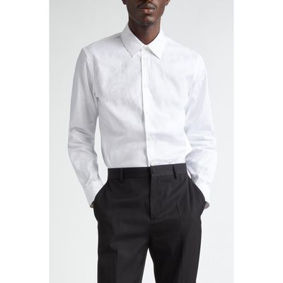 Versace Versace Barocco Jacquard Button-Up Shirt