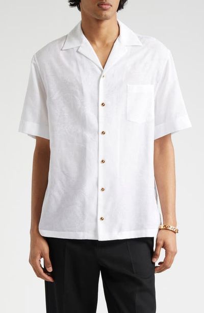 Versace Versace Barocco Jacquard Camp Shirt