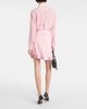 Versace Versace Barocco pleated silk miniskirt - 3