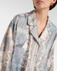 Versace Versace Barocco Sea oversized silk twill shirt - 4