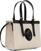 Versace Versace Beige & Black Rivière Mini Canvas Tote - 2