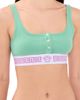 Versace Versace Bio Cotton Rib Bralette Sea Green/White/Lilac - 1