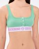 Versace Versace Bio Cotton Rib Bralette Sea Green/White/Lilac - 2