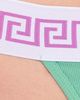 Versace Versace Bio Cotton Rib Underwear Sea Green/White/Lilac - 5