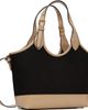 Versace Versace Black & Beige Rivière Small Canvas Tote - 3
