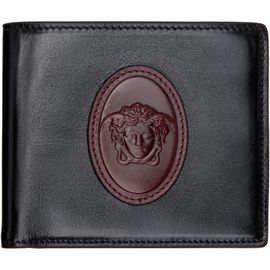 Versace Versace Black & Brown Roomy Leather Bifold Wallet