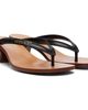 Versace Versace Black & Brown Sophie Rubber Thong Heeled Sandals - 4