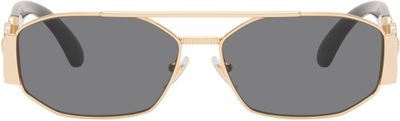 Versace Versace Black & Gold Medusa Biggie Sunglasses