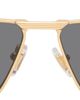 Versace Versace Black & Gold Medusa Plaque Rectangular Sunglasses - 1