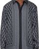 Versace Versace Black & Gray Printed Silk Twill Shirt - 1