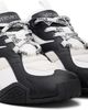 Versace Versace Black & White Galaxia Leather Sneakers - 4