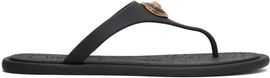 Versace Versace Black Alia Rubber Flat Sandals